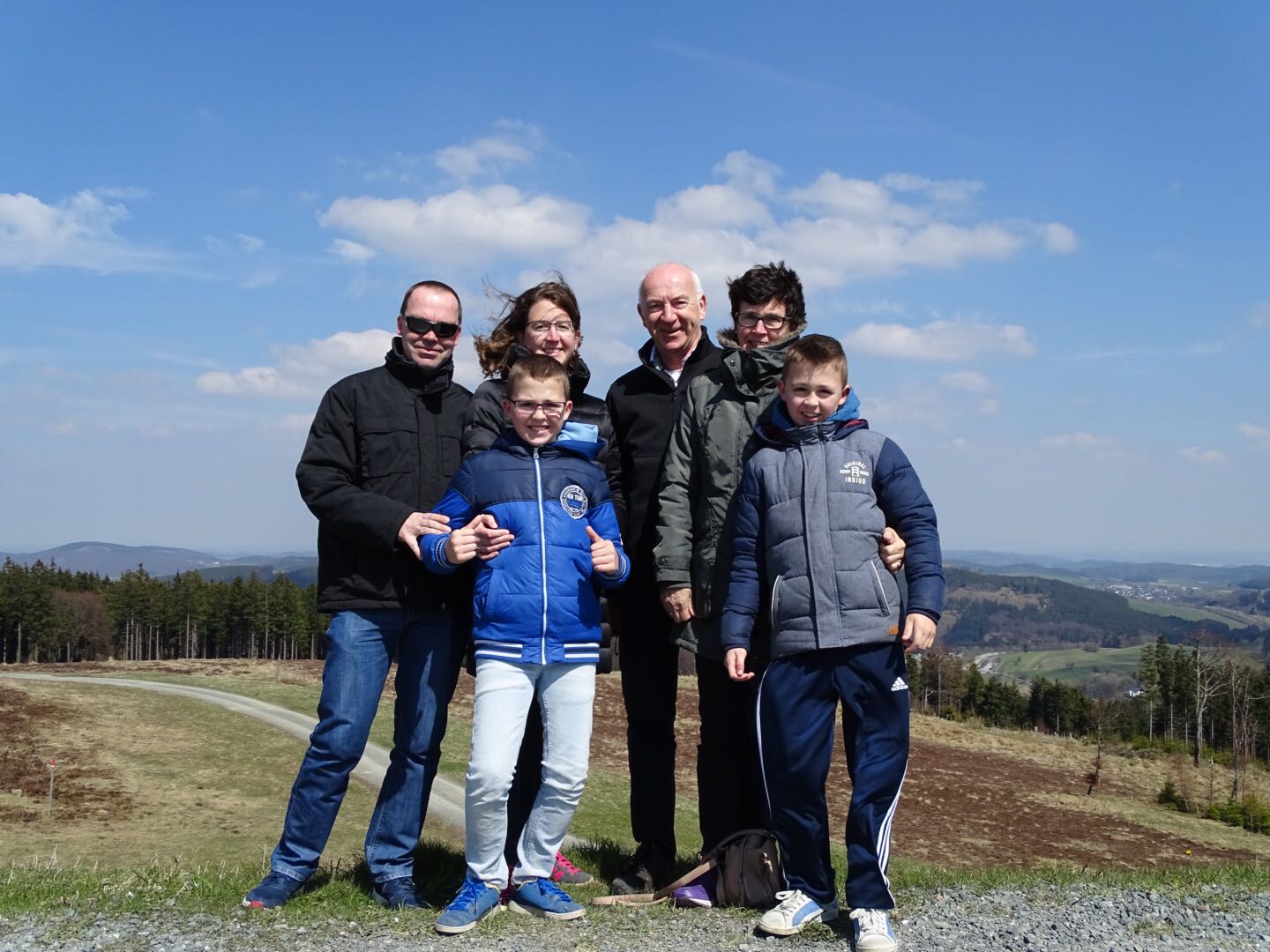 Familie Verschoor Vos naar de top van de Alphe d'Huzes